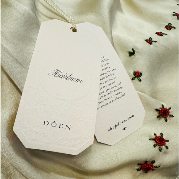 ❤️ DOEN HERITAGE 2T SUKI SILK EASTER PARTY DRESS VINTAGE INSPIRED EMBROIDERED - Picture 3 of 10